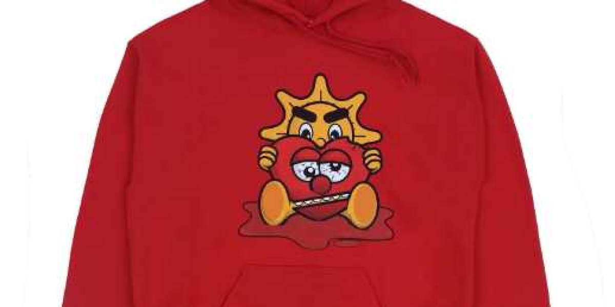 The Best Glo Gang Believe Holding Heart Hoodie (Red)