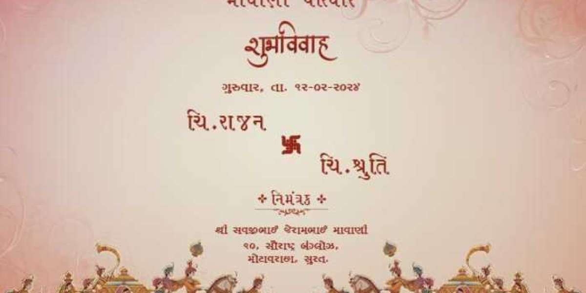 Traditional Gujarati Kankotri Format for Wedding Invitations