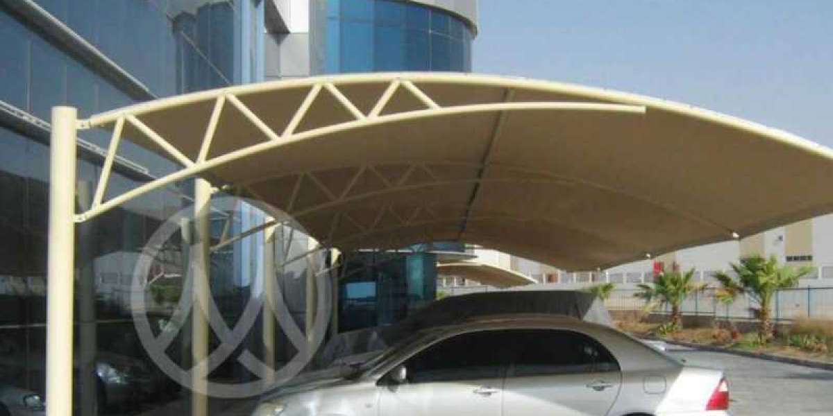 Arch Design Car Parking Shade at Al Mawsim Tents